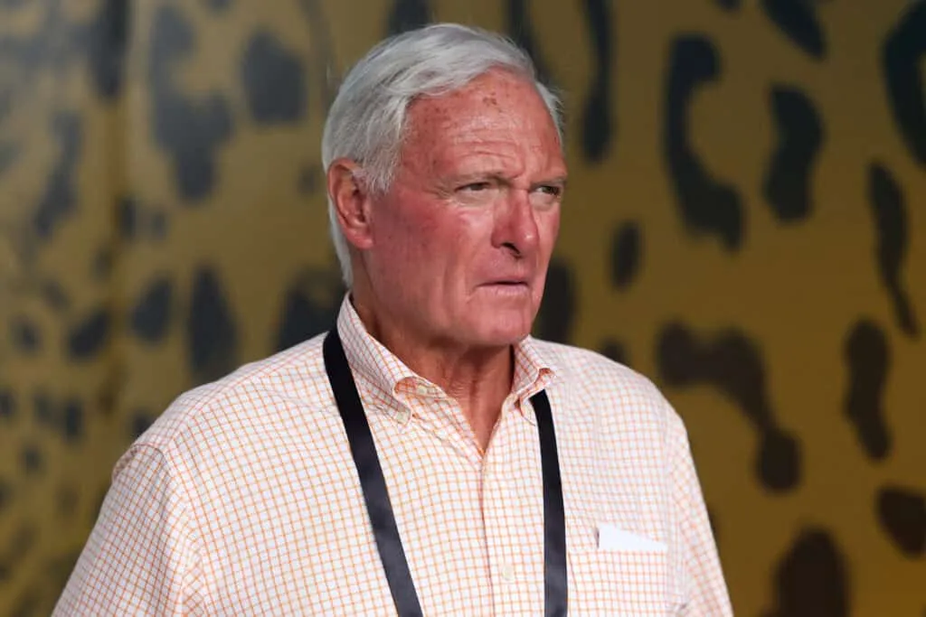 JACKSONVILLE, FLORIDA - SEPTEMBER 15: Cleveland Browns owner Jimmy Haslam looks on prior to the game at TrEver Bank Stadium on September 15, 2024 in Jacksonville, Florida.