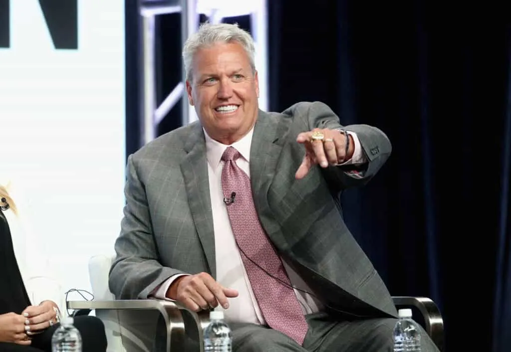 BEVERLY HILLS, CA - JULY 26: Former NFL coach & ESPN analyst Rex Ryan of 'ESPN's Sunday's NFL Countdown' speaks onstage during the ESPN portion of the 2017 Summer Television Critics Association Press Tour at The Beverly Hilton Hotel on July 26, 2017 in Beverly Hills, California.