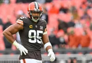 Cleveland Browns pass rusher Myles Garrett
