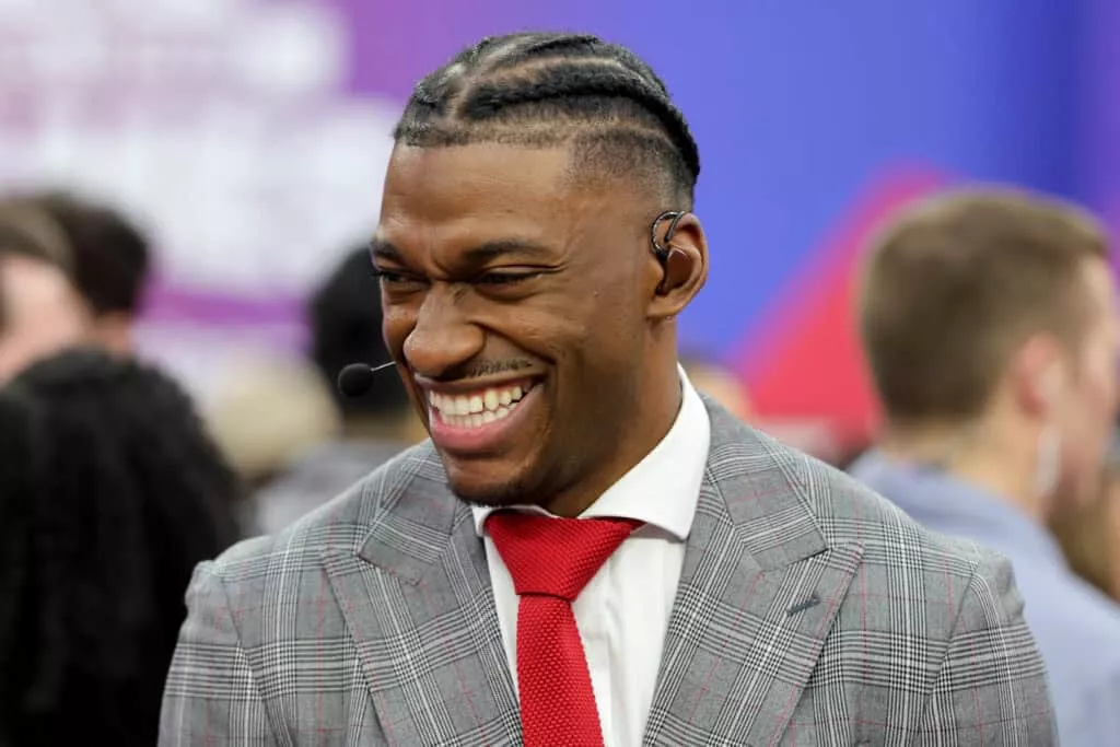 LAS VEGAS, NEVADA - FEBRUARY 05: Robert Griffin III looks on during the 2023 NFL Pro Bowl Games at Allegiant Stadium on February 05, 2023 in Las Vegas, Nevada.