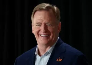 NEW ORLEANS, LOUISIANA - FEBRUARY 03: NFL Commissioner Roger Goodell speaks during a press conference ahead of the Super Bowl LIX at Caesars Superdome on February 03, 2025 in New Orleans, Louisiana.