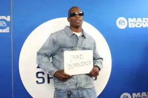 NEW ORLEANS, LOUISIANA - FEBRUARY 07: Chad Ochocinco arrives at EA Sports presents The Madden Bowl at Orpheum Theater on February 07, 2025 in New Orleans, Louisiana.