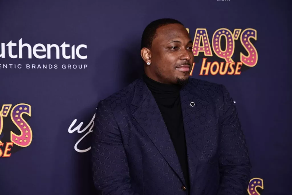 LAS VEGAS, NEVADA - FEBRUARY 09: LeSean McCoy attends 'Shaq's Fun House' at XS nightclub at Encore Las Vegas on February 09, 2024 in Las Vegas, Nevada.
