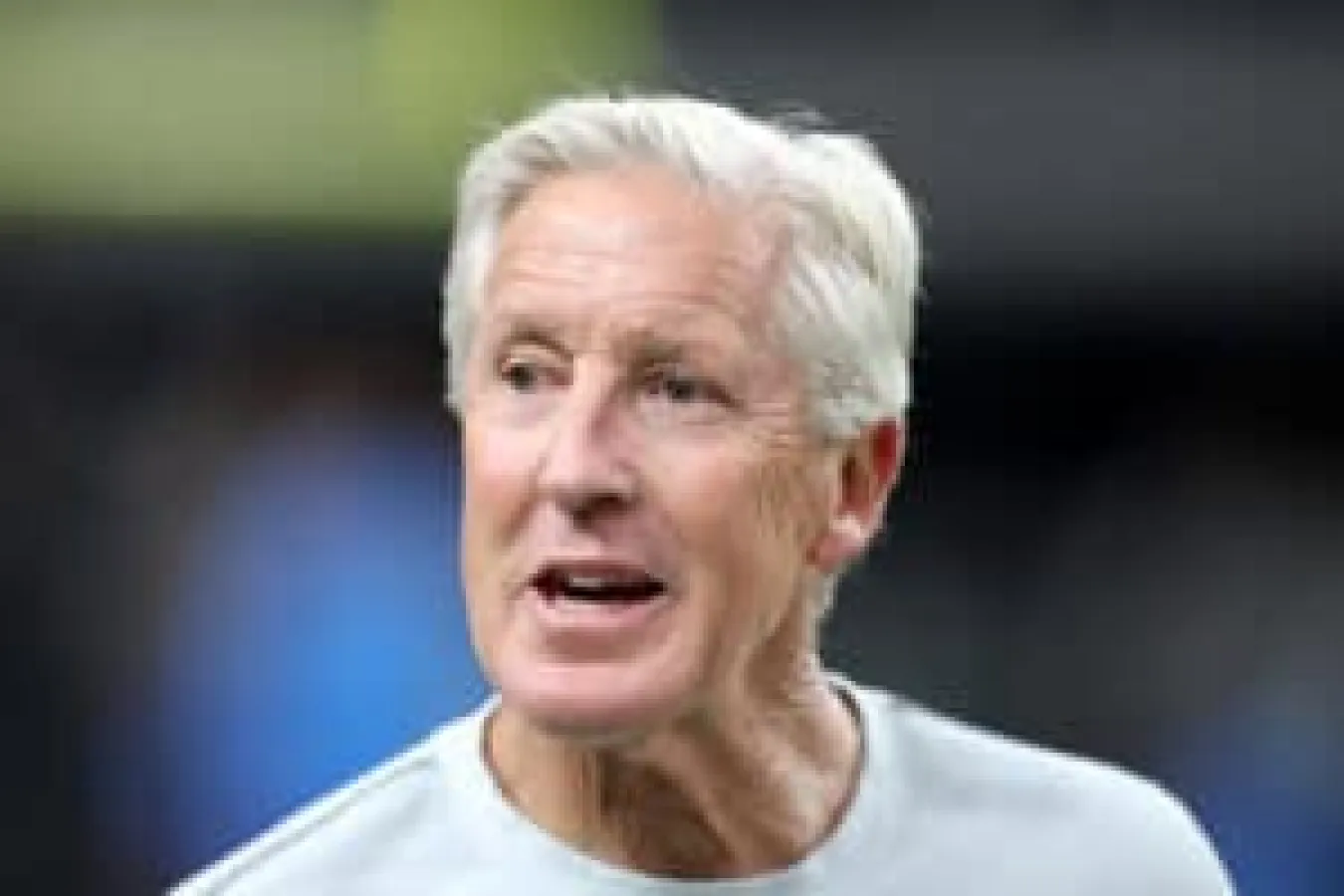 LAS VEGAS, NEVADA - SEPTEMBER 15: Head coach Pete Carroll of the Las Vegas Raiders looks on prior to a NFL 2025 game against the Los Angeles Chargers at Allegiant Stadium on September 15, 2025 in Las Vegas, Nevada.
