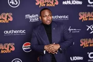 LAS VEGAS, NEVADA - FEBRUARY 09: LeSean McCoy attends 'Shaq's Fun House' at XS nightclub at Encore Las Vegas on February 09, 2024 in Las Vegas, Nevada.