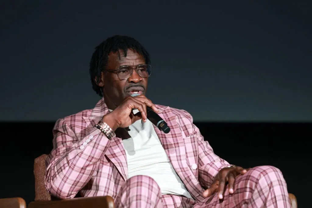LOS ANGELES, CALIFORNIA - AUGUST 11: Michael Irvin speaks onstage during the premiere of Netflix's "America's Team: The Gambler and His Cowboys" at The Egyptian Theatre Hollywood on August 11, 2025 in Los Angeles, California.