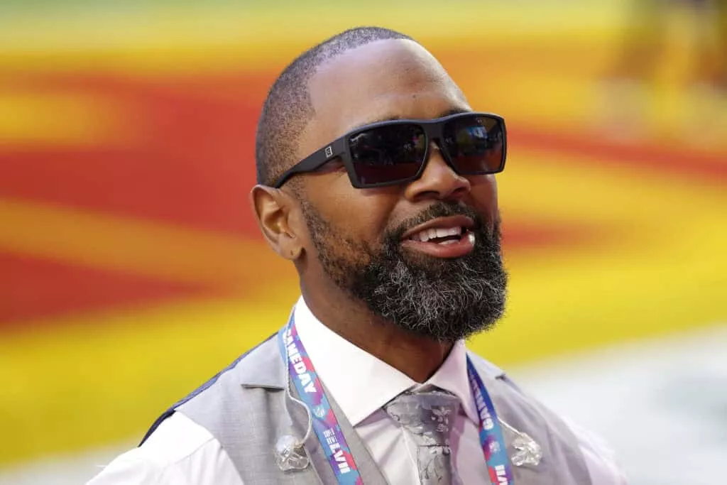 GLENDALE, ARIZONA - FEBRUARY 12: Charles Woodson looks on prior to Super Bowl LVII between the Kansas City Chiefs and the Philadelphia Eagles at State Farm Stadium on February 12, 2023 in Glendale, Arizona.