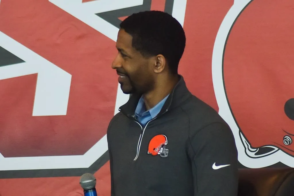Photo Shows Andrew Berry Playing Football At Harvard
