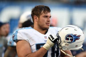 Tennessee Titans Offensive Tackle Jack Conklin (78) during an NFL game between the Tennessee Titans and the San Diego Chargers on November 06, 2016, at Qualcomm Stadium in San Diego, CA