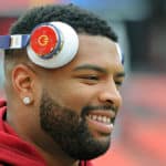 Washington Redskins tackle Trent Williams (71) warms up at FedEx Field, in Landover, MD. where the Washington Redskins defeated the Cleveland Browns, 31-20.