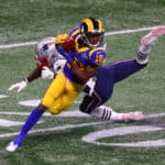 Los Angeles Rams wide receiver JoJo Natson (19) runs during Super Bowl LIII between the Los Angeles Rams and the New England Patriots on February 3, 2019 at Mercedes Benz Stadium in Atlanta, GA.