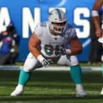 Miami Dolphins center Evan Brown (68) during the National Football League game between the New York Giants and the Miami Dolphins on December 15, 2019 at MetLife Stadium in East Rutherford, NJ.
