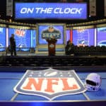 May 8, 2014: Final preparations are made prior to the start of the first round of the NFL Draft at Radio City Music Hall in Manhattan, NY.