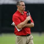 NFL Network analyst Kurt Warner watches practice from the sideline during the Arizona Cardinals training camp on Aug 8, 2018 at University of Phoenix Stadium in Glendale, Arizona.
