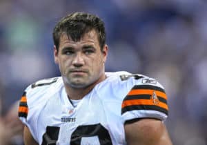 Cleveland Browns running back Peyton Hillis (40) in game action. The Cleveland Browns defeated the Indianapolis Colts by the score of 27-19 at Lucas Oil Stadium in Indianapolis, IN.