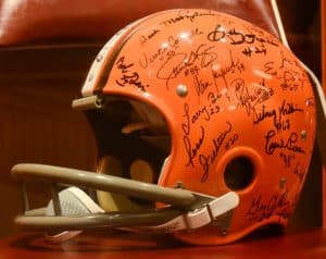 browns signed helmet 1964 championship