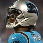 Cam Newton (1) quarterback of Carolina during a NFL football game between the Tampa Bay Buccaneers and the Carolina Panthers on September 12, 2019, at Bank of America Stadium in Charlotte, N.C.
