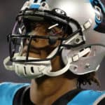 Cam Newton (1) quarterback of Carolina during a NFL football game between the Tampa Bay Buccaneers and the Carolina Panthers on September 12, 2019, at Bank of America Stadium in Charlotte, N.C.