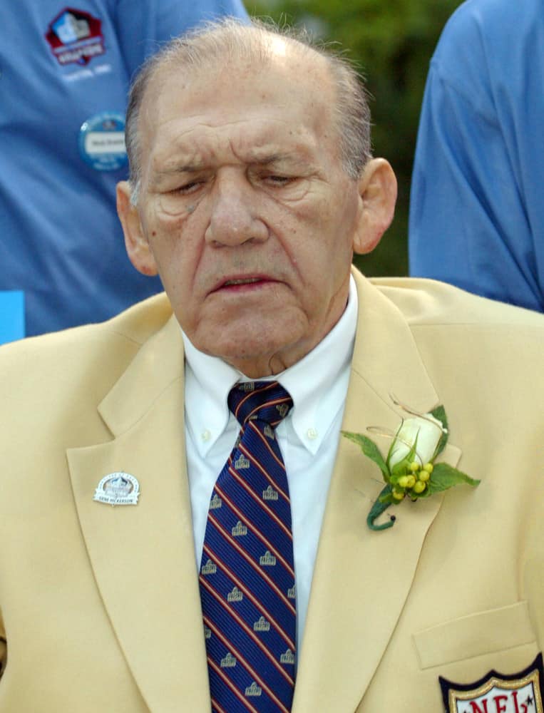 04 August 2007: Browns HOFer Gene Hickerson during induction ceremonies at the Pro Football Hall of Fame Field at Fawcett Stadium next door to the Pro Football Hall of Fame in Canton, Ohio.