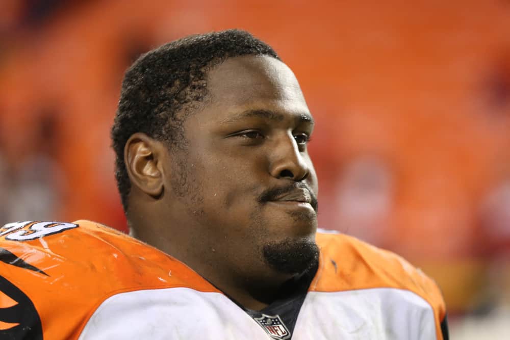 Cincinnati Bengals defensive tackle Andrew Billings (99) after a week 7 NFL game between the Cincinnati Bengals and Kansas City Chiefs on October 21, 2018 at Arrowhead Stadium in Kansas City, MO. The Chiefs won 45-10.