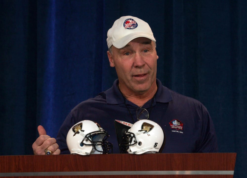 Former great and HOFer Joe DeLamielleure of the Buffalo Bills during the Gridirons Greats Press Conference at the Tampa Convention Center in Tampa, Florida.