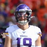 Minnesota Vikings wide receiver Adam Thielen (19) before an NFL game between the Minnesota Vikings and Kansas City Chiefs on November 3, 2019 at Arrowhead Stadium in Kansas City, MO.