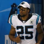 Eric Reid (25) safety of Carolina during a preseason NFL football game between the Buffalo Bills and the Carolina Panthers on August 16 , 2019,at Bank of America Stadium in Charlotte, N.C.