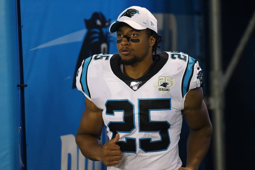 Eric Reid (25) safety of Carolina during a preseason NFL football game between the Buffalo Bills and the Carolina Panthers on August 16 , 2019,at Bank of America Stadium in Charlotte, N.C. 