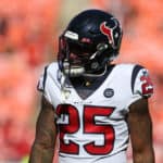 Houston Texans running back Duke Johnson (25) before an NFL matchup between the Houston Texans and Kansas City Chiefs on October 13, 2019 at Arrowhead Stadium in Kansas City, MO.