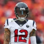 Houston Texans wide receiver Kenny Stills (12) before an NFL Divisional round playoff game between the Houston Texans and Kansas City Chiefs on January 12, 2020 at Arrowhead Stadium in Kansas City, MO.