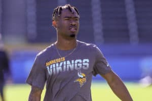 Minnesota Vikings wide receiver Alexander Hollins (15) before the Minnesota Vikings vs Los Angeles Chargers game at Dignity Health Sports Park on Sunday Dec. 15, 2019.