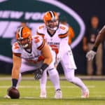 Cleveland Browns quarterback Baker Mayfield (6) during the third quarter of the National Football League game between the New York Jets and the Cleveland Browns on September 16, 2019 at MetLife Stadium in East Rutherford, NJ.