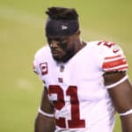 New York Giants Safety Jabrill Peppers (21) walks off the field after the game between the New York Giants and Philadelphia Eagles on October 22, 2020 at Lincoln Financial Field in Philadelphia, PA.