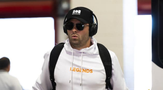 Cleveland Browns quarterback Baker Mayfield (6) during the NFL regular season football game against the San Francisco 49ers on Monday, Oct. 7, 2019 at Levi's Stadium in Santa Clara, Calif.