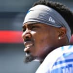 Detroit Lions Wide Receiver Marvin Hall (17) looks on during warmups before the game between the Detroit Lions and Philadelphia Eagles on September 22, 2019 at Lincoln Financial Field in Philadelphia, PA.