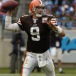 Cleveland Browns quarterback Charlie Frye during their game against the Carolina Panthers at Bank of America Stadium in Charlotte, N.C. on October 8, 2006. The Panthers beat the Browns 20-12.