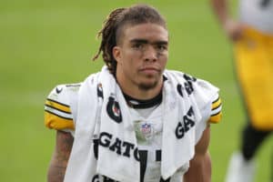 Pittsburgh Steelers Wide Receiver Chase Claypool (11) during the game between the Pittsburgh Steelers and the Jacksonville Jaguars on November 22, 2020 at TIAA Bank Field in Jacksonville, Fl.