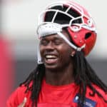 Kansas City Chiefs wide receiver Sammy Watkins (14) during Organized Team Activities on June 7, 2018 at the Kansas City Chiefs Training Facility in Kansas City, MO.