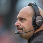 Cleveland Browns head coach Mike Pettine in action during a NFL game between the San Francisco 49ers and the Cleveland Browns at FirstEnergy Stadium, in Cleveland, OH.