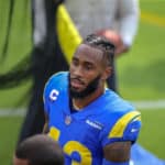 Los Angeles Rams free safety John Johnson (43) during an NFL football game between the New York Giants and the Los Angeles Rams on October 04, 2020, at SoFi Stadium in Inglewood, CA.