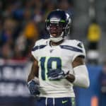 Seattle Seahawks wide receiver Josh Gordon (10) during the NFL game between the Seattle Seahawks and the Los Angeles Rams on December 08, 2019, at the Los Angeles Memorial Coliseum in Los Angeles, CA.