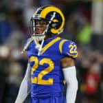 Los Angeles Rams cornerback Troy Hill (22) during the NFL game between the Seattle Seahawks and the Los Angeles Rams on December 08, 2019, at the Los Angeles Memorial Coliseum in Los Angeles, CA.