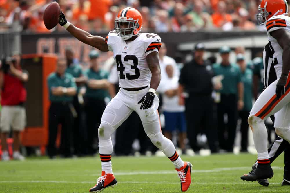 Cleveland Browns C.J. Ward during the Browns NFL football game against the Philadelphia Eagles in Cleveland Ohio September 09, 2012.