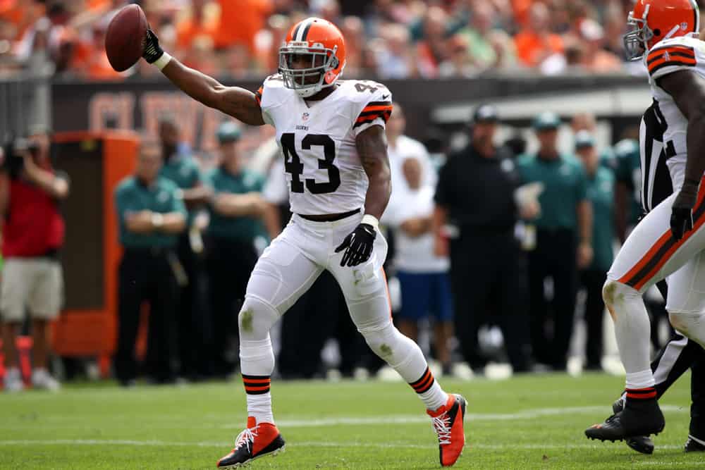 Cleveland Browns C.J. Ward during the Browns NFL football game against the Philadelphia Eagles  in Cleveland Ohio September 09, 2012.