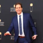 Peter Schrager poses for photos on the red carpet at the NFL Honors on February 2, 2019 at the Fox Theatre in Atlanta, GA.