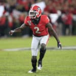 Defensive back Richard LeCounte (2) of the Georgia Bulldogs during the college football game between the Georgia Bulldogs and the Missouri Tigers on November 9, 2019 at Sanford Stadium in Athens, GA.