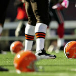 Cleveland Browns helmets