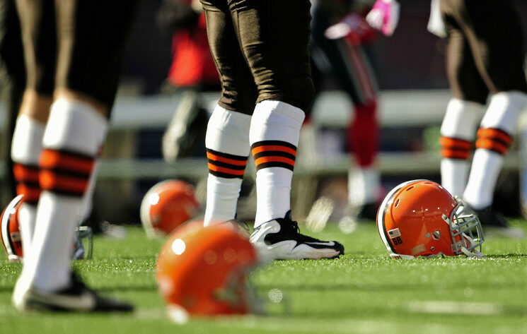 Cleveland Browns helmets