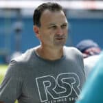 Agent Drew Rosenhaus looks on prior to the game between the New England Patriots and the Miami Dolphins at Hard Rock Stadium on September 15, 2019 in Miami, Florida.