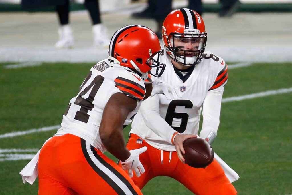 Nick Chubb Shared The Perfect Baker Mayfield Comment